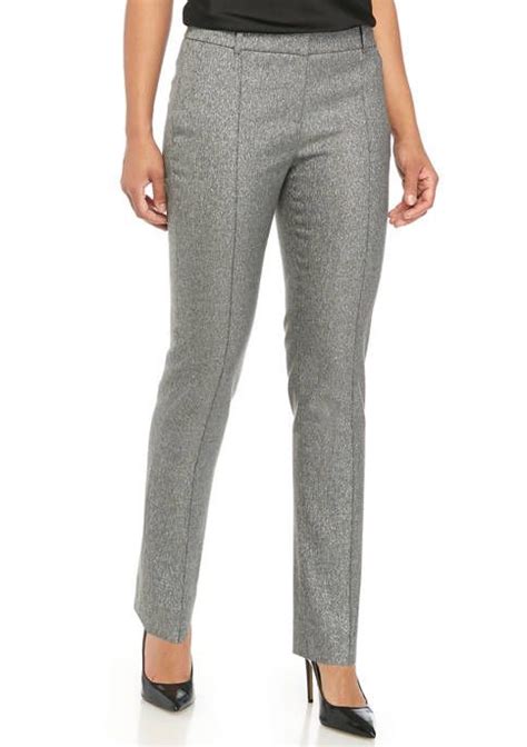 navy michael kors hybrid pintuck slim fit pant|Women's Michael Kors Collection Pants & Leggings .